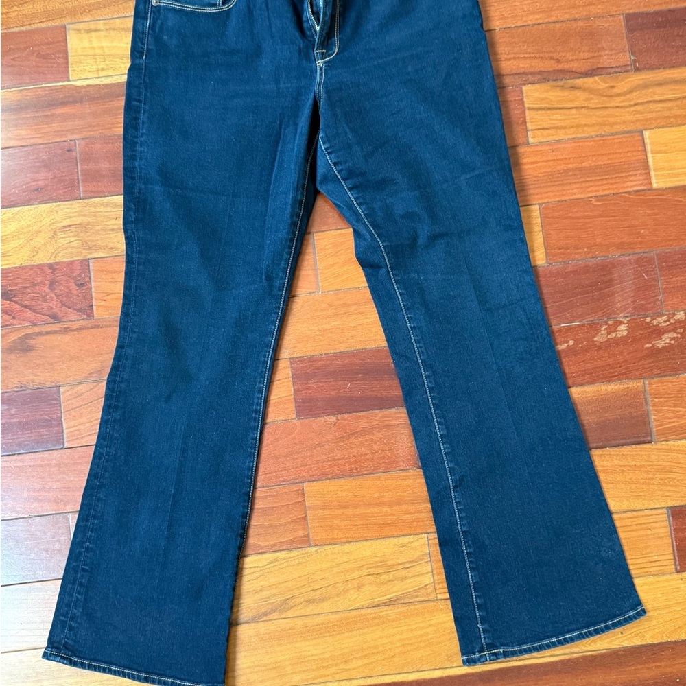 Lucky Brand Blue Flare Wide Leg Jeans Leyla Boot